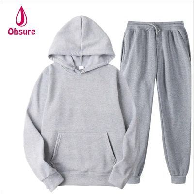 Χαλαρό Casual Sweatsuit Βασικό Drop Shoulder Υπερμεγέθης Αθλητική Hoodie και Τροχαίο Παντελόνι Άντρες Τροχαίο Set Γυναίκες Ψηφιακή Τύπο πλέξιμο