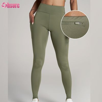 Κολάν Γιόγκα Plus Size με Πίσω Τσέπη με Φερμουάρ, που Απορροφούν την Υγρασία και Στεγνώνουν Γρήγορα για Γυναίκες