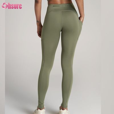 Κολάν Γιόγκα Plus Size με Πίσω Τσέπη με Φερμουάρ, που Απορροφούν την Υγρασία και Στεγνώνουν Γρήγορα για Γυναίκες