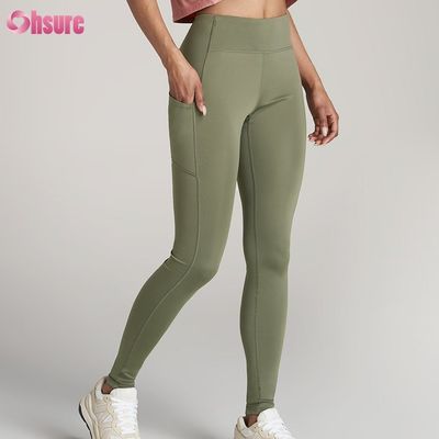 Κολάν Γιόγκα Plus Size με Πίσω Τσέπη με Φερμουάρ, που Απορροφούν την Υγρασία και Στεγνώνουν Γρήγορα για Γυναίκες