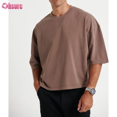 Τ-Shirt για άνδρες με μεγάλο μέγεθος με κολάρο από βαμβάκι