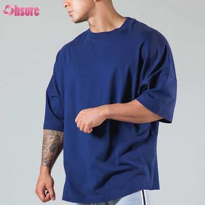 Ανδρικό Γυμναστηρίου Bodybuilding Fitness Χαλαρό Casual Ανδρικό Oversized T-shirt Βασικό Στυλ