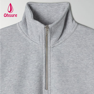 Ohsure Half Zip Pullover 1/4 Zip Sweatshirt Κενό Μεγάλο Μεγάλο Sweatshirt Γυναίκες Hoodie Custom Cotton Hot Sale Fleece