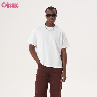 Υψηλής ποιότητας 100% βαμβακερά λευκά T-shirts χονδρικής, βαρέως βάρους, υπερμεγέθη T-shirt για εκτύπωση, ανδρικό T-shirt κατά παραγγελία