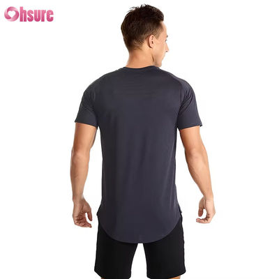 Χονδρικός πώληση US Size Fitness Apparel Άνδρες γυμναστήριο Sport T-shirts αναπνευστικά High Elastic Quick Dry Running Slim Fit T-shirts