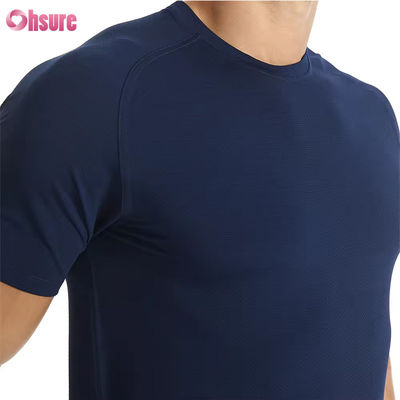 Χονδρικός πώληση US Size Fitness Apparel Άνδρες γυμναστήριο Sport T-shirts αναπνευστικά High Elastic Quick Dry Running Slim Fit T-shirts