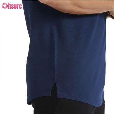Χονδρικός πώληση US Size Fitness Apparel Άνδρες γυμναστήριο Sport T-shirts αναπνευστικά High Elastic Quick Dry Running Slim Fit T-shirts