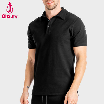OEM Custom Logo Shirt Summer Office Gym Σπαντέξ / Νάιλον Προσωπικός προπονητής ανδρών Εργασιακά ρούχα Άνδρες Πολοκάμισα Χλωστό Casual XS-2XL