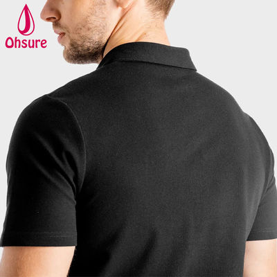 OEM Custom Logo Shirt Summer Office Gym Σπαντέξ / Νάιλον Προσωπικός προπονητής ανδρών Εργασιακά ρούχα Άνδρες Πολοκάμισα Χλωστό Casual XS-2XL