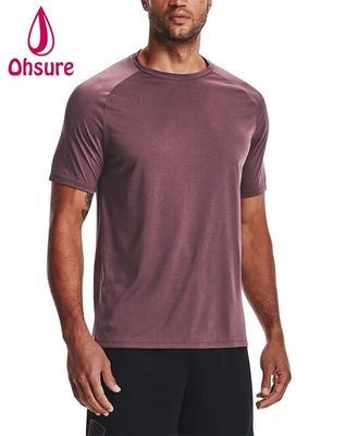 92% Πολυεστέρα 8% Spandex Άνδρας Αθλητικά στεγνά γρήγορα μπλουζάκια Χονδρεμπόρος Fitness Wear Active Gym Apparel μπλουζάκι για άνδρα Casual Printed