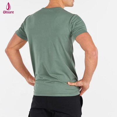 Ανδρικό T-Shirt Αθλητικό με Υψηλές Πωλήσεις 95% Βαμβάκι 5% Spandex Προπόνησης T-Shirt Lifestyle Top Ανδρικό κοντομάνικο μπλουζάκι Γυμναστηρίου