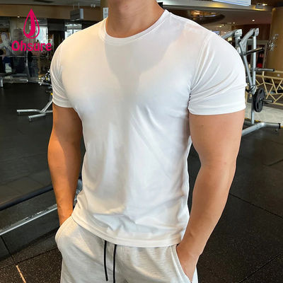 Ohsure Ανδρικό T-shirt με κοντό μανίκι Summer Cold Silk Recycled High Quality Xylitol Cotton Custom Private Logo Gym T-shirts για άνδρες