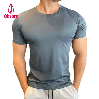 Ohsure Ανδρικό T-shirt με κοντό μανίκι Summer Cold Silk Recycled High Quality Xylitol Cotton Custom Private Logo Gym T-shirts για άνδρες