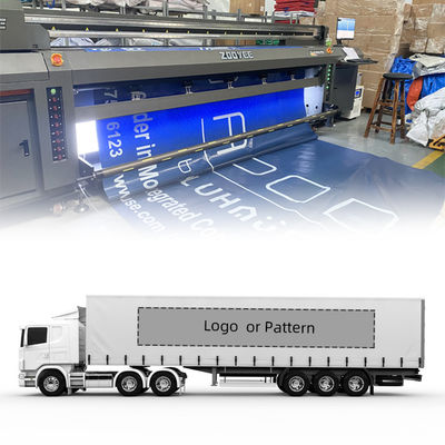 Λογότυπο Litong Custom Μέγεθος Συρόμενο Τρέιλερ Φορτηγού Πλαϊνή Κουρτίνα PVC Τέντα PVC για Πλαϊνή Κουρτίνα Φορτηγού