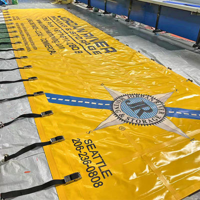 Εκτύπωση λογότυπου Litong Heavy Duty PVC μουσαμάς πλευρικής κουρτίνας για φορτηγό