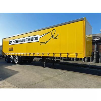 Εκτύπωση λογότυπου Litong Heavy Duty PVC μουσαμάς πλευρικής κουρτίνας για φορτηγό