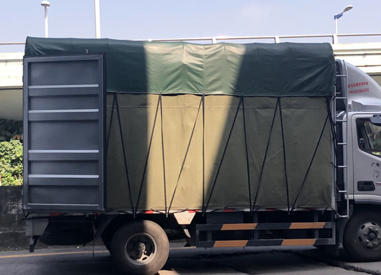 Λιτόν Μονής Όψης Λακαρισμένο PVC Επικαλυμμένο μουσαμάς για Πλαϊνά Κουρτινών Φορτηγών, Κάλυμμα Φορτηγών, Επικαλυμμένο Ύφασμα, Καμβάς, Βαμβακερή Σκηνή